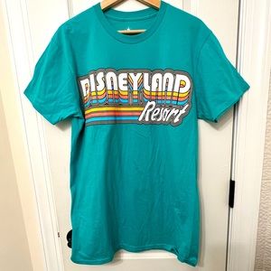 Disneyland• Retro Style Tee • Color: Teal Blue • Size Large